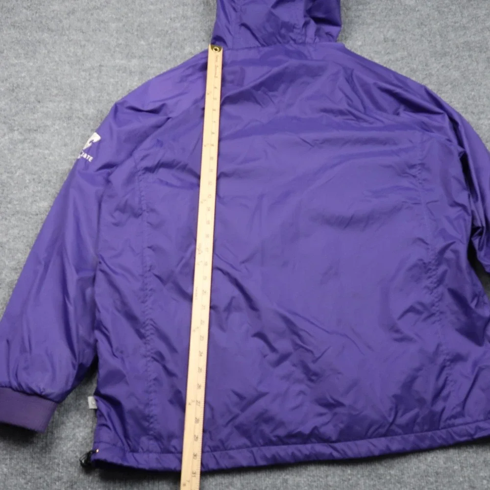 Kansas State Wildcats‎ Jacket Mens Large Hooded Full Zip Red Oak Sportswear